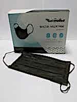 Маска одноразовая Чёрная 3-х слойная на резинках 100 шт - site41.local - Алматы