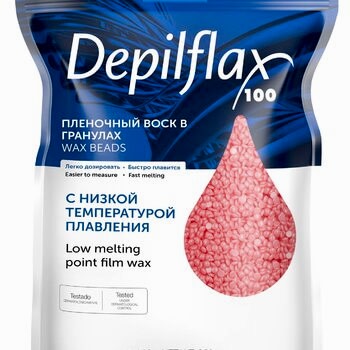 Горячий воск для депиляции в гранулах Depilflax розовый 250 гр - site41.local - Алматы